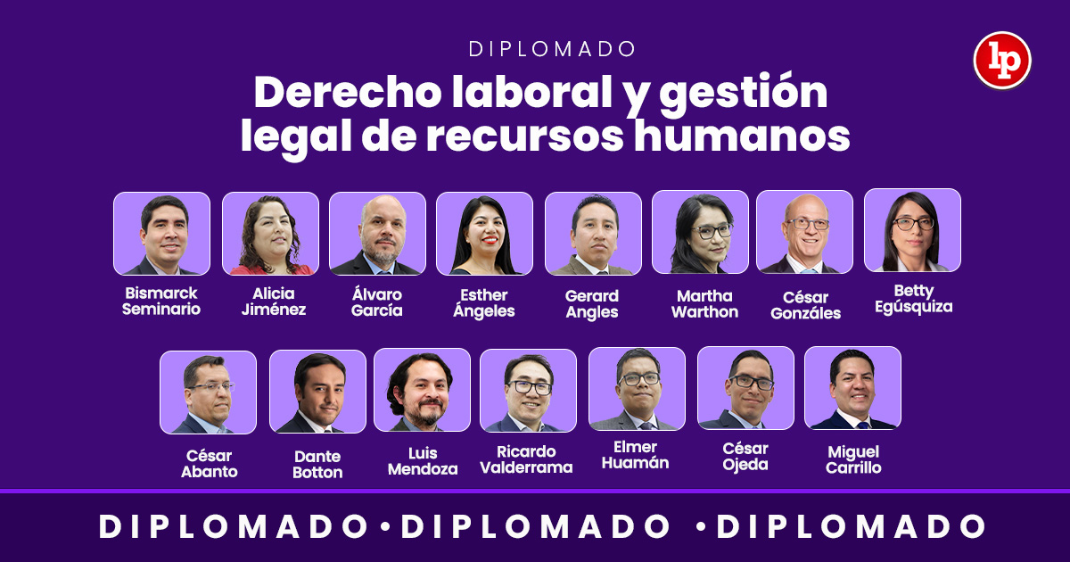 Diplomado Derecho laboral y gestión legal de recursos humanos. Inicio: 20 de agosto de 2025