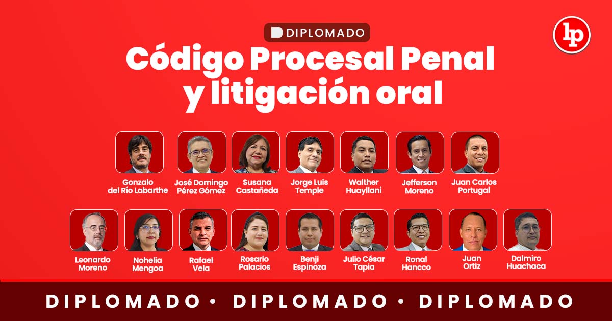 Diplomado Código Procesal Penal y litigación oral. Inicio: 7 de enero de 2026